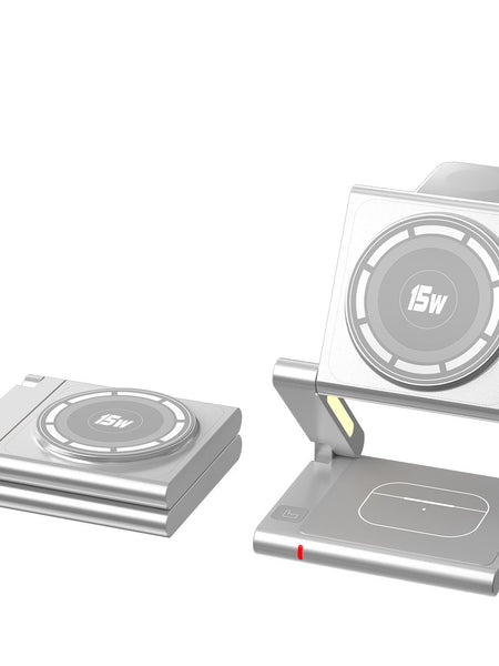 Folding Mobile Phone Headset Watch Three-in-One Wireless Charger