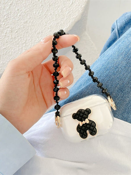 Little Black Bear Binaural Wireless Earphone Silicone Protective Case