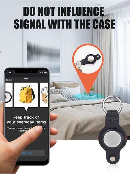 AirTag Secure Holder With Key Ring Original Stylish And Durable Key Ring Accessories Gift Keychain