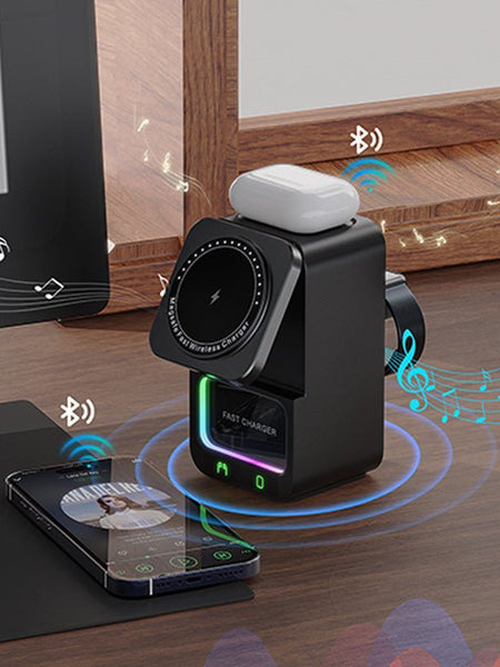 Bluetooth Speaker 5-in-1 Wireless Charger