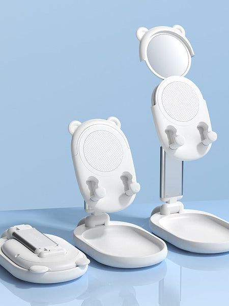 Compatible with Apple, Bunny Bear Style Phone Holder Tablet Stand For Iphone Ipad Tablet Adjustable Desk Phone Stand Desktop Holder For Xiaomi Tablet