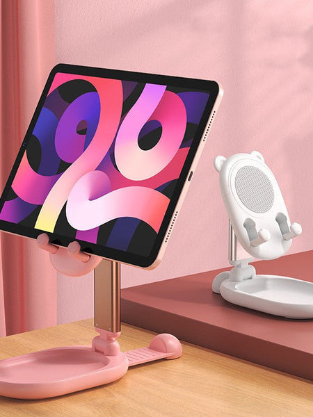 Compatible with Apple, Bunny Bear Style Phone Holder Tablet Stand For Iphone Ipad Tablet Adjustable Desk Phone Stand Desktop Holder For Xiaomi Tablet