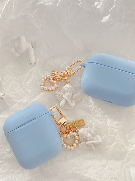 Compatible with Apple, Compatible with Apple , Little Angel Earphone Cover Suitable For Airpods Protective Cover  Personality Creative Female Tide Soft Shell Silicone