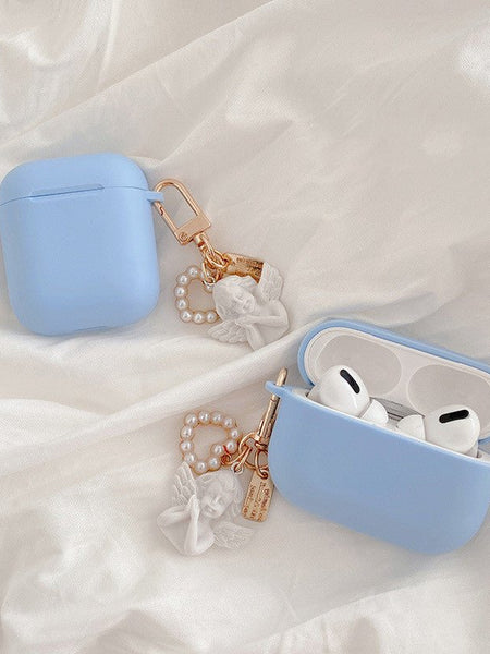 Compatible with Apple, Compatible with Apple , Little Angel Earphone Cover Suitable For Airpods Protective Cover  Personality Creative Female Tide Soft Shell Silicone