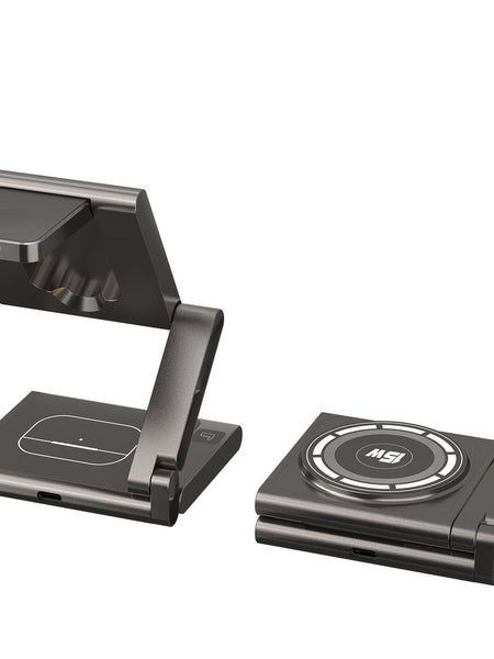 Folding Mobile Phone Headset Watch Three-in-One Wireless Charger