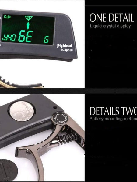 Guitar Capo with Built-in Tuner