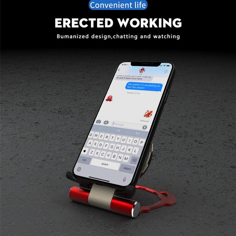 Iron Man Metal QI Wireless Charger Stand Desktop Mobile Phone Charger