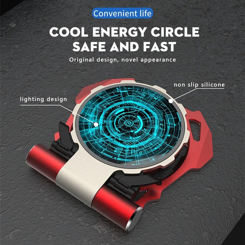 Iron Man Metal QI Wireless Charger Stand Desktop Mobile Phone Charger