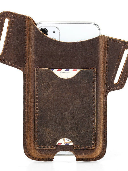 Leather Card Strap Mobile Phone Case