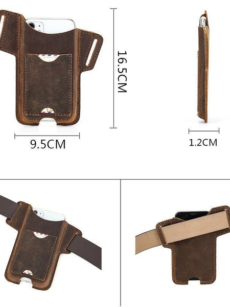 Leather Card Strap Mobile Phone Case
