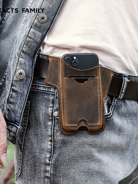 Leather Card Strap Mobile Phone Case