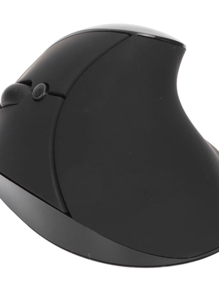 Left Hand Vertical Mouse 2.4G Wireless Vertical Ergonomic Mouse Rechargeable Mouse with USB Adapter Adjustable DPI for PC Black