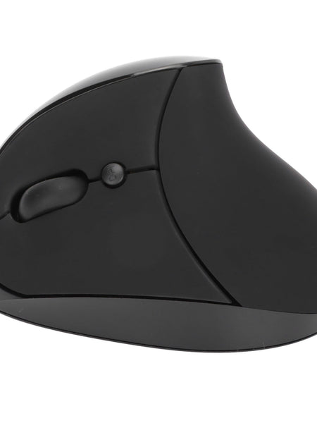 Left Hand Vertical Mouse 2.4G Wireless Vertical Ergonomic Mouse Rechargeable Mouse with USB Adapter Adjustable DPI for PC Black