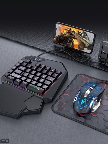 Lei Lang TF900 Single Hand Mouse Keyboard Suit