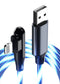 Luminous Elbow Streamer Data Cable Fast Charge