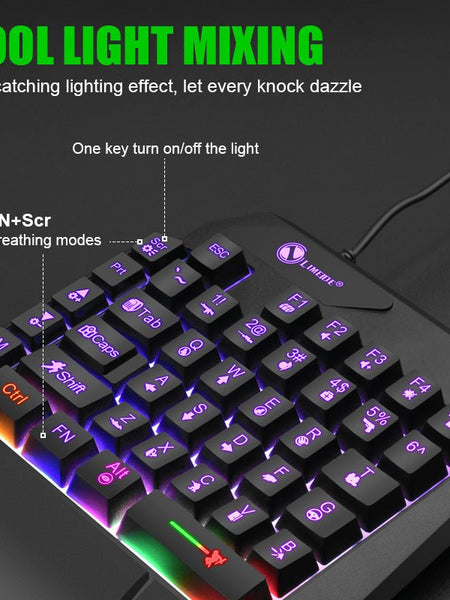 Luminous Gaming Mechanical Keyboard Mouse Converter