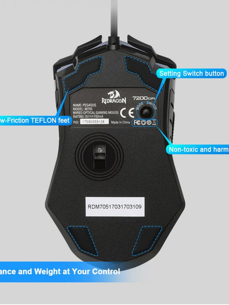 M705USB Wired Gaming Gaming Mouse For Desktop And Laptop Computers