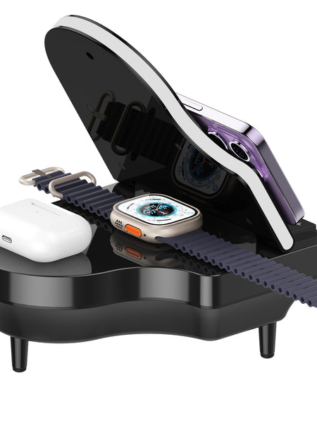 Multi-function Bluetooth Speaker 3 In 1 Wireless Charger With Mobile Phone Holder