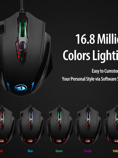 Red Dragon M908 One-Hander Macro Defines Mouse