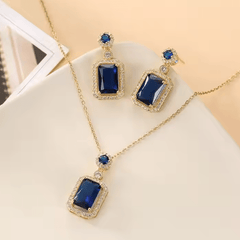 Royal Gemstone Necklace Set