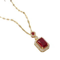 Royal Gemstone Necklace Set