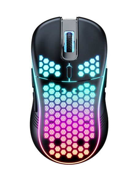 SA-1 Dual Mode Honeycomb Shell RGB Wireless Bluetooth Computer Gaming Mouse