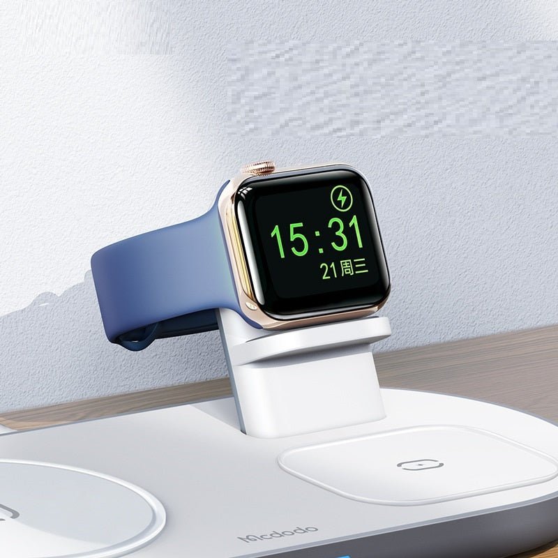 Spacecraft Series Desktop Magnetic Three-in-one Wireless Charger Vertical Charging Desktop Storage Bracket