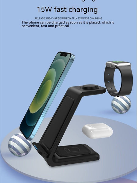 Three-in-one Wireless Charger Fast Charging Desktop Vertical