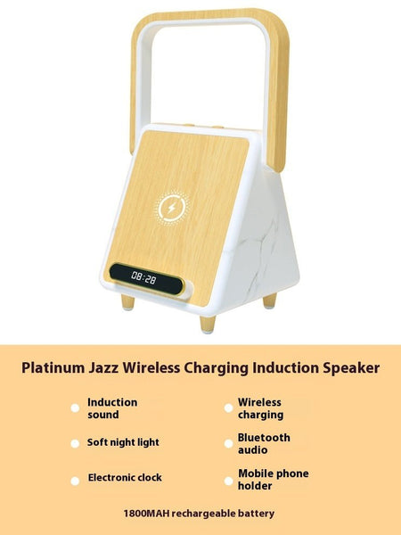 Wireless Charging Induction Bluetooth Speaker Small Night Lamp