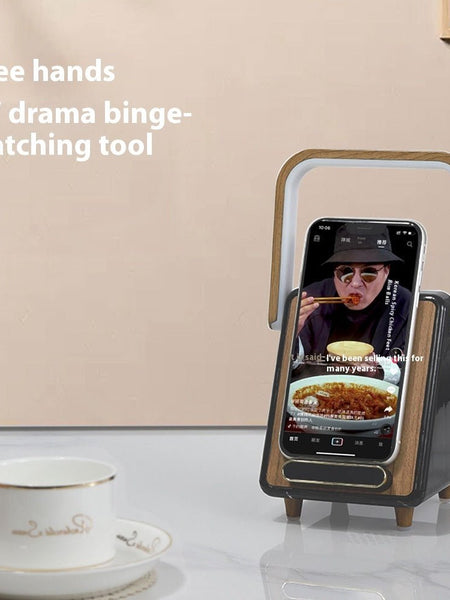 Wireless Charging Induction Bluetooth Speaker Small Night Lamp