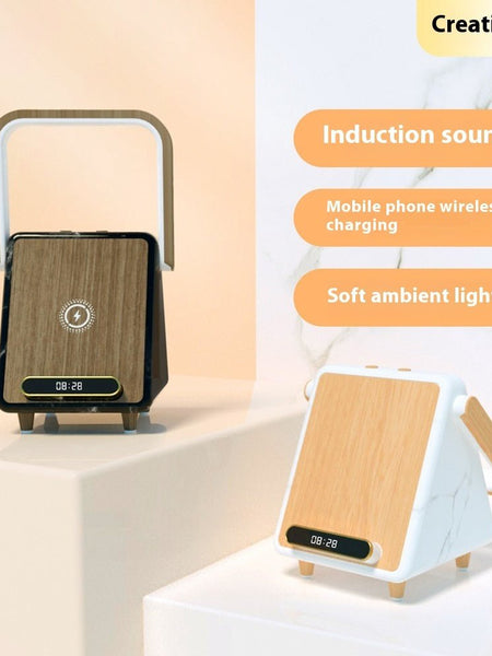 Wireless Charging Induction Bluetooth Speaker Small Night Lamp