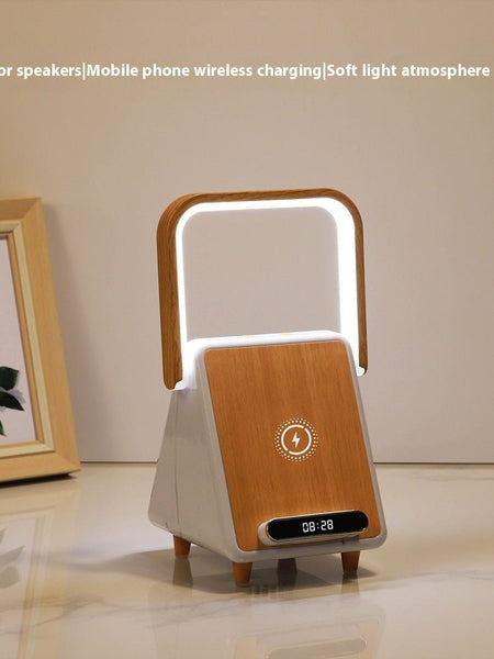 Wireless Charging Induction Bluetooth Speaker Small Night Lamp