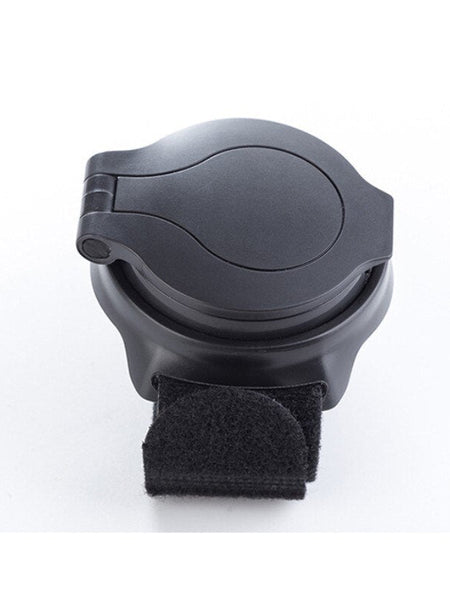 Wrist riding rear view mirror
